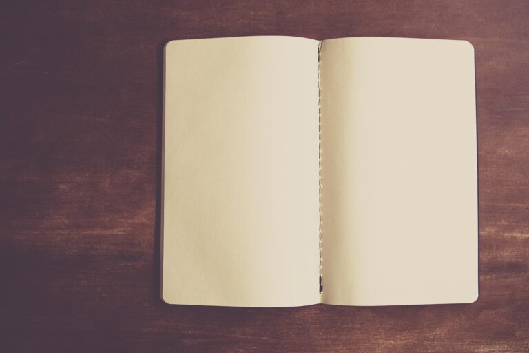 notebook, empty, paper, pages, open notebook, journal, diary, planner, empty notebook, empty pages, open, table, book pa