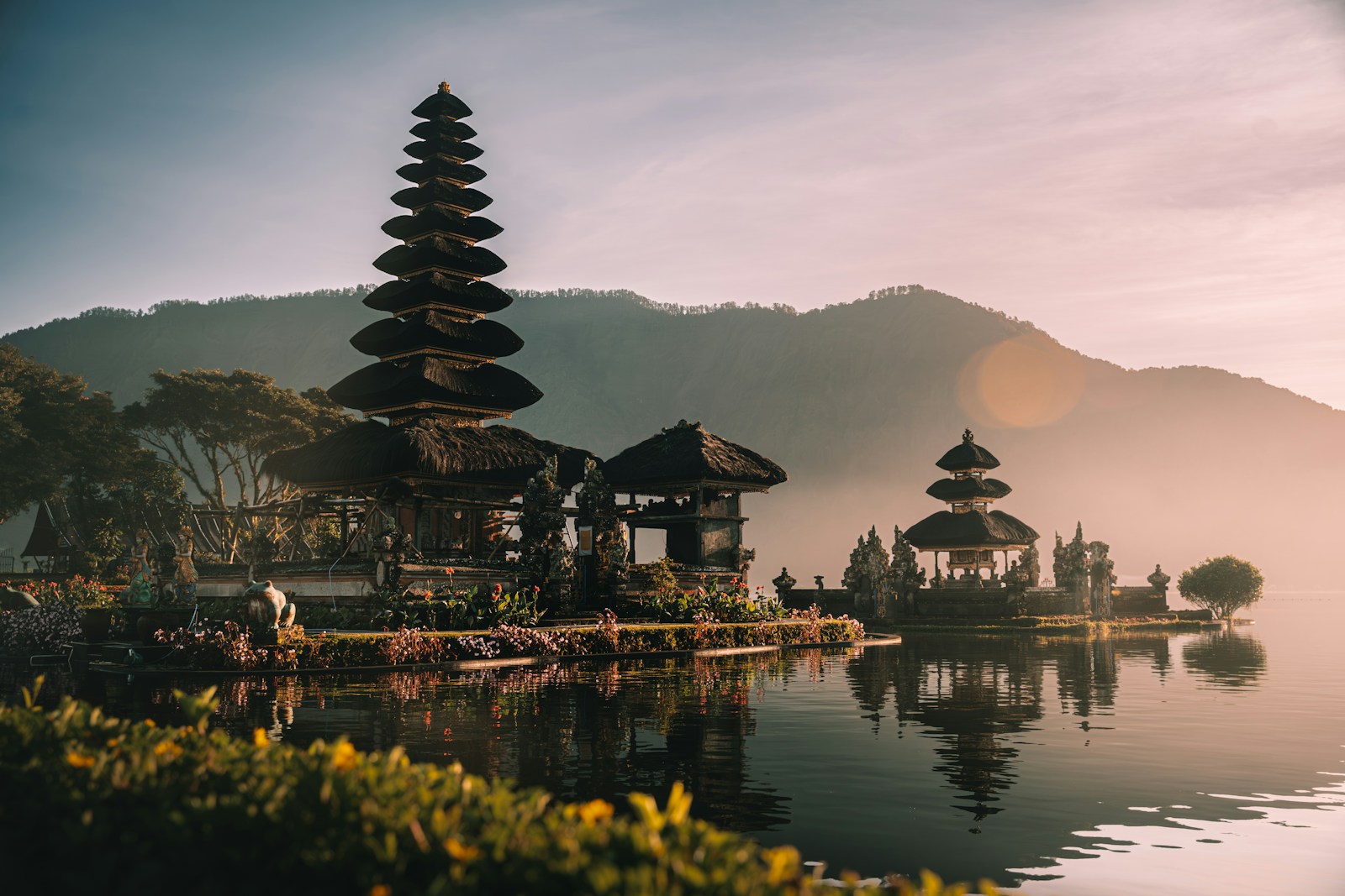 A luxury spa resort in Ubud, Bali, overlooking a lush river gorge